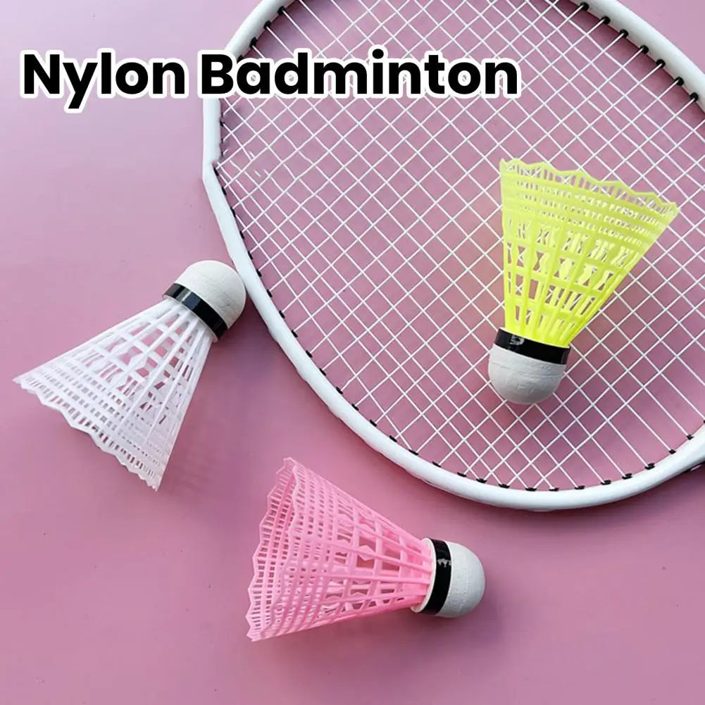 10Pcs Nylon Badminton Stable Durable Nylon Feather Shuttlecocks Youth Players Indoor Outdoor Badminton Training Gear Бадминтон