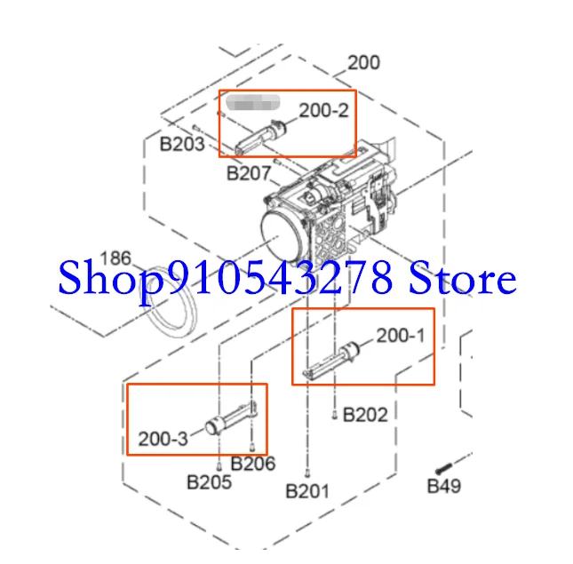 New “AF” focus drive motor Repair Part For Panasonic HC-MDH3 HC-PV100 MDH3 PV100 camcorder