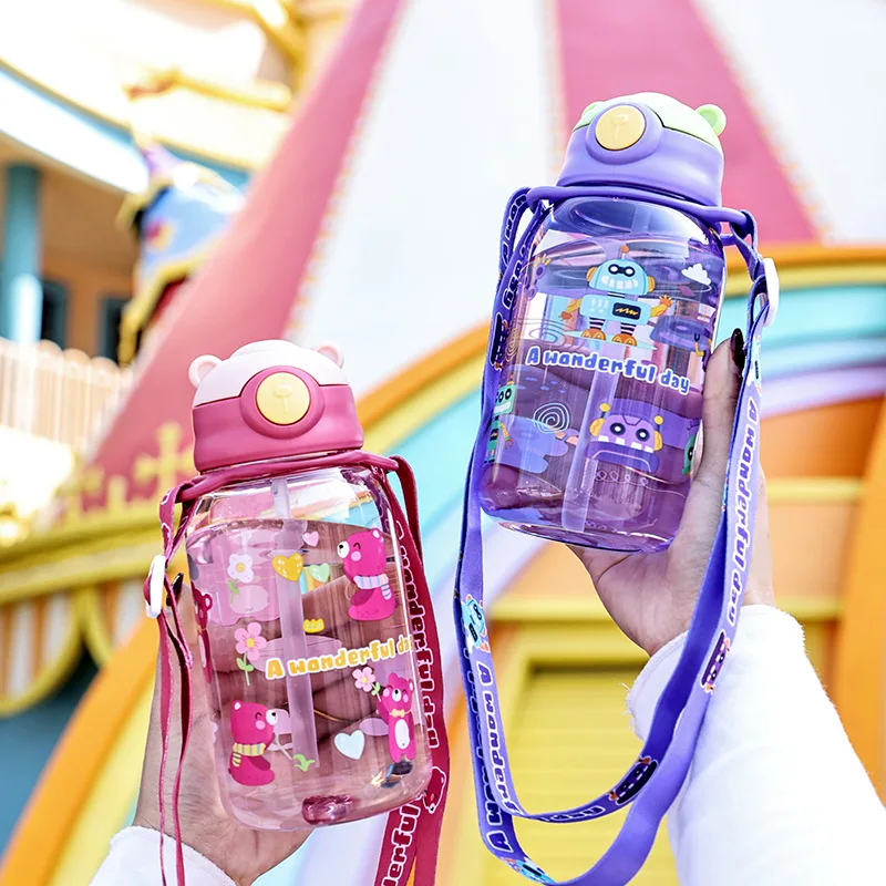 Kids Water Sippy with Straw and Handle 2