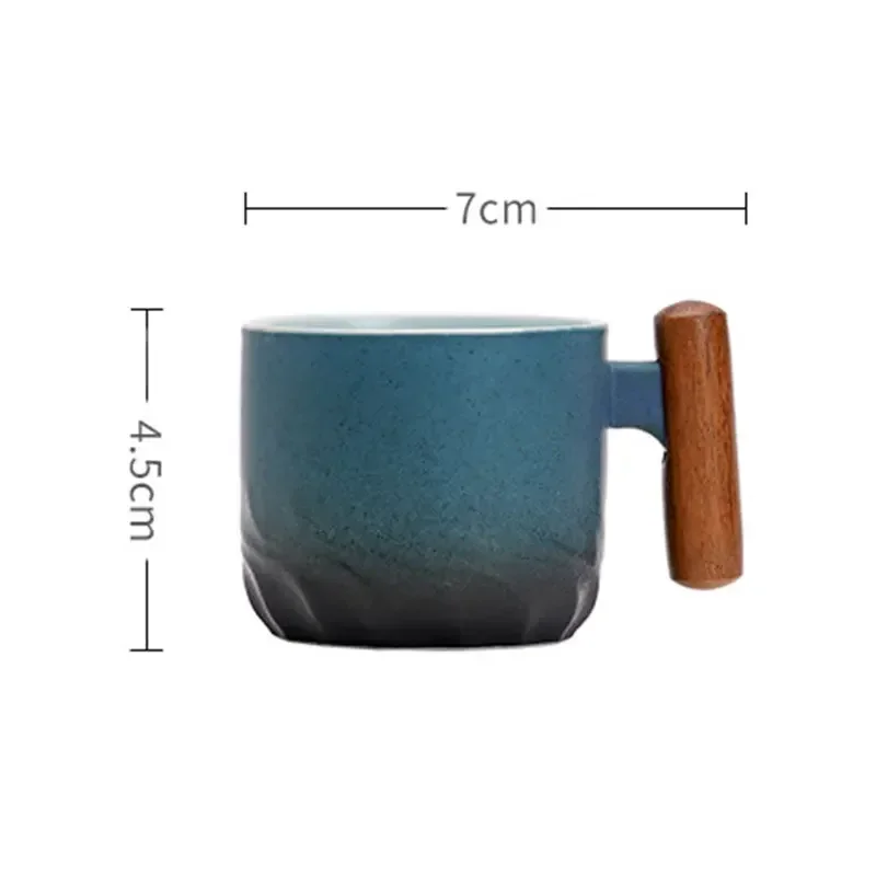 70ml Ceramic Retro Coffee Cup Office Water Cup Filter Tea Mug Ceramic Coffee Mug Handmade Tea Coffee Cup  Birthday Gift