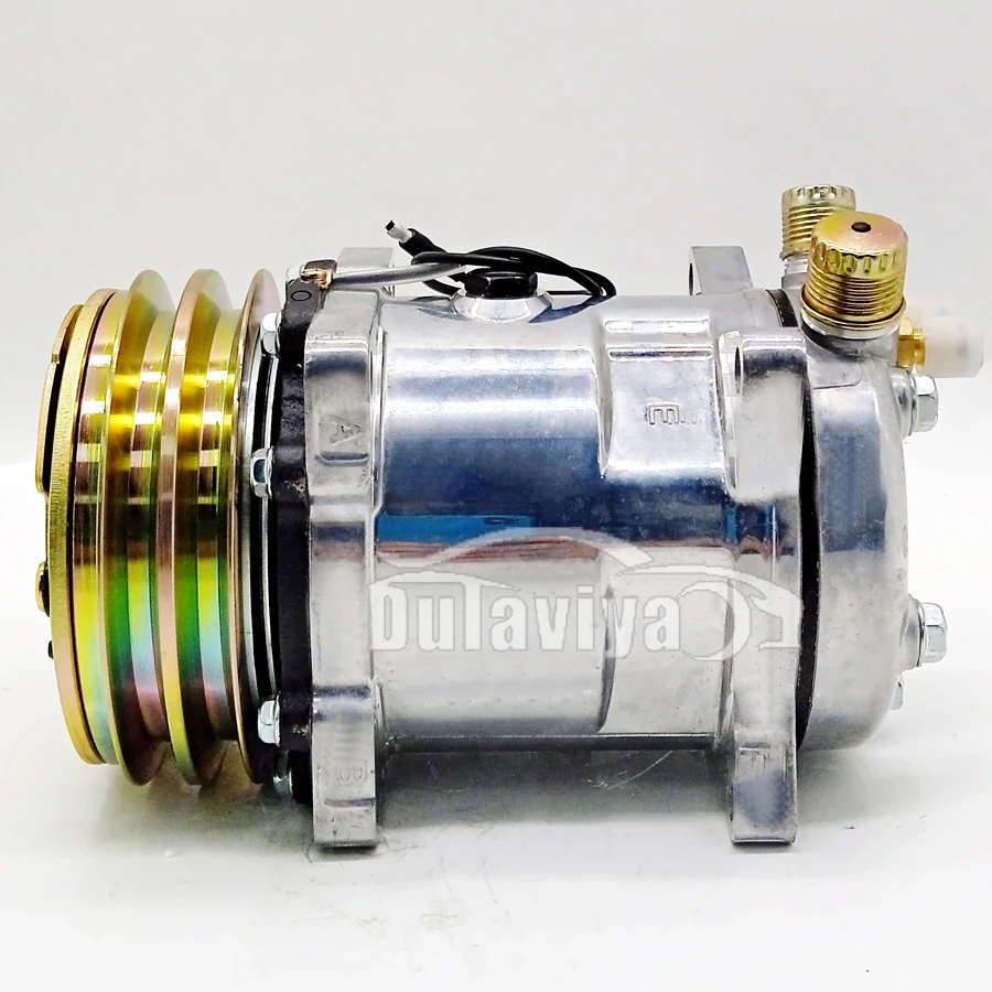 Klimatyzator samochodowy sprężarki AC dla SANDEN SD5H14 508 12V/24V 2GA 132mm 6664 6626 4509 4510 5720 S6626 S6664