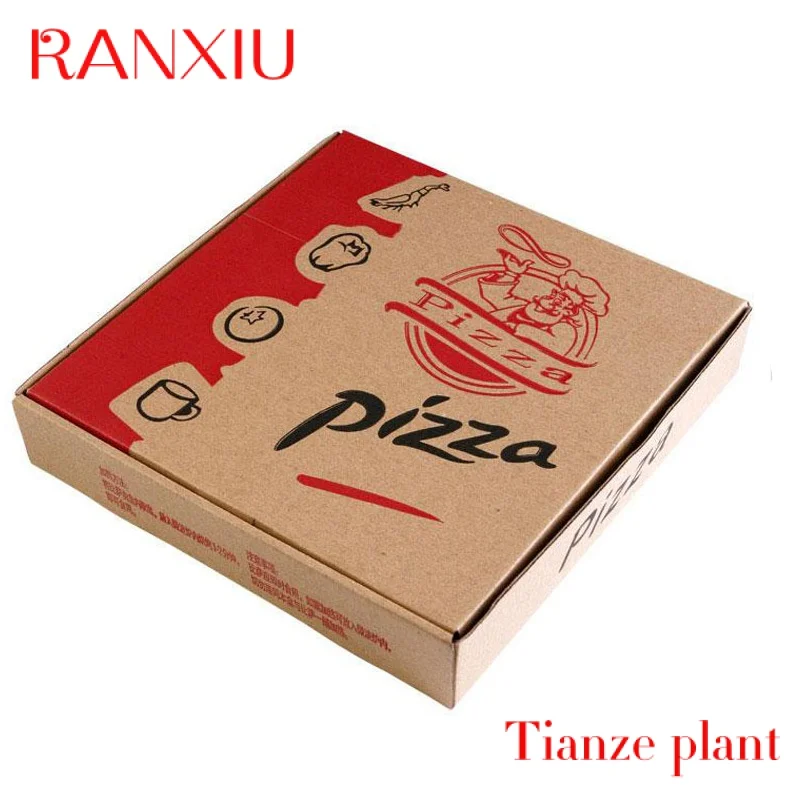 Caixa De Embalagem De Pizza, À Prova De Água, Alta Qualidade, Impressão Personalizada, Pizza Box Design