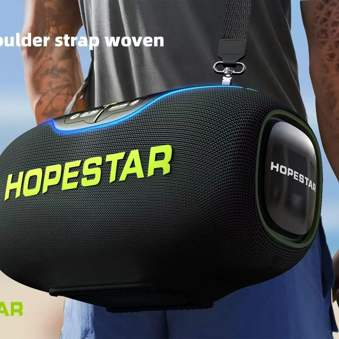 

2025 hot sale Hopestar speaker A80 High Quality Portable Audio Players 350W RGB Wireless Subwoofer Home Theatre USB for Parties