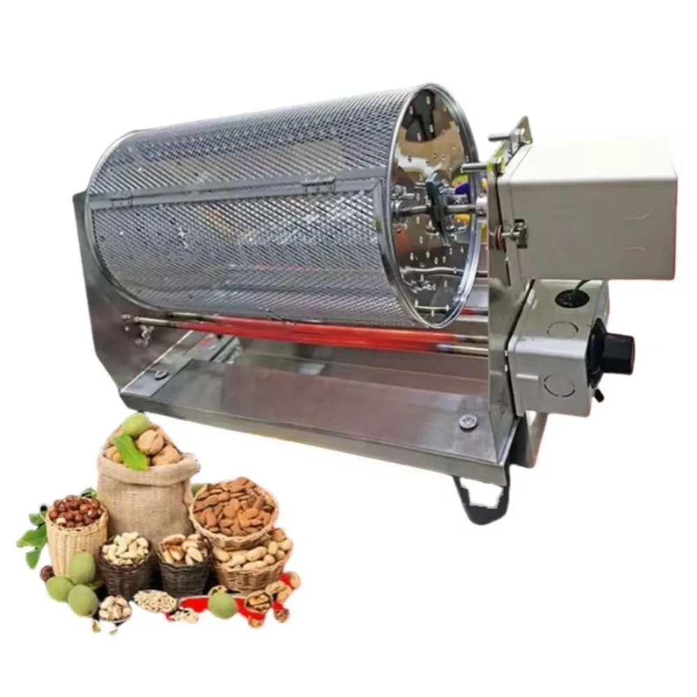 

High quality commercial peanut seed nut hot air roaster coffee gas electric hot food processing machinery