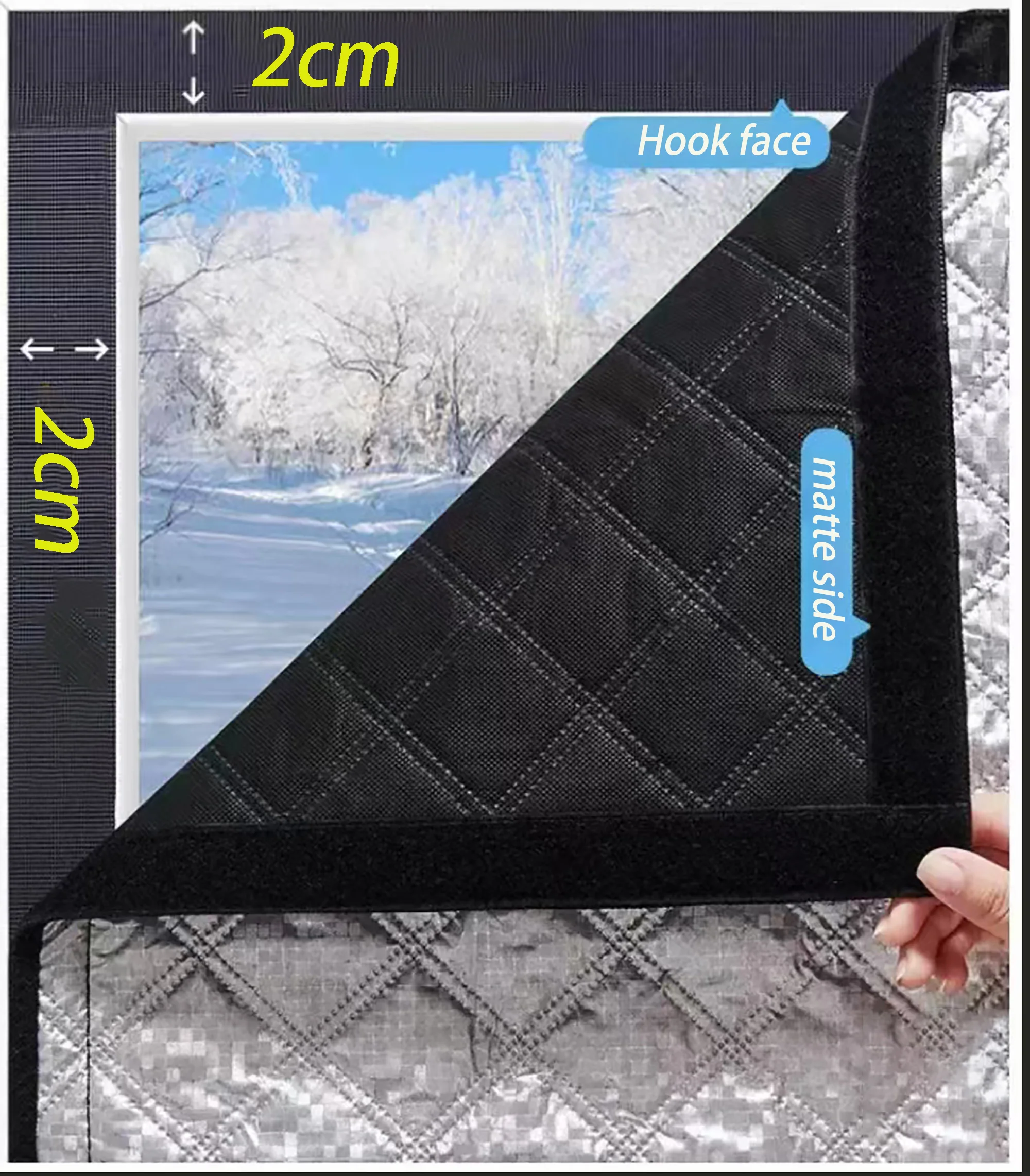 Warm winter curtains, heat-insulating and windproof sealed windows, anti peeping, screen windows, heat-insulating materials