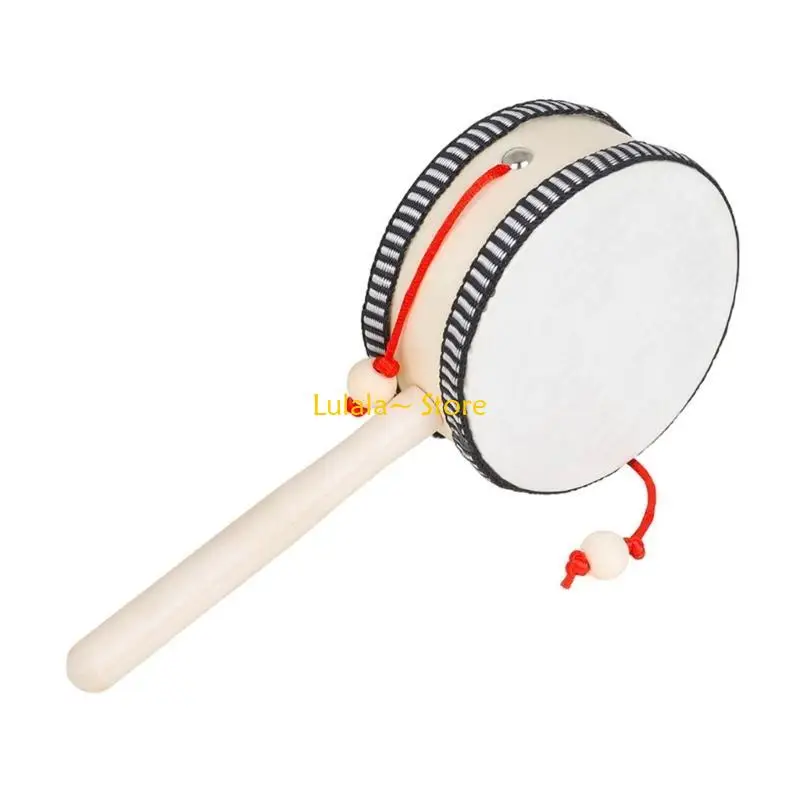 Y4QA Spin Ratle Drum tay Ratle Drum Baby Music Education Toy đồ chơi truyền thống
