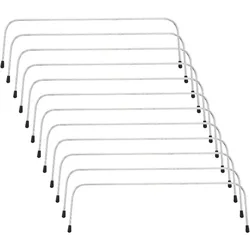 5 Pairs 10 Inch Iron Internal Wire Frame for DIY Lunch Bag Retreat Bag Backpack HnadBag Making, Platinum