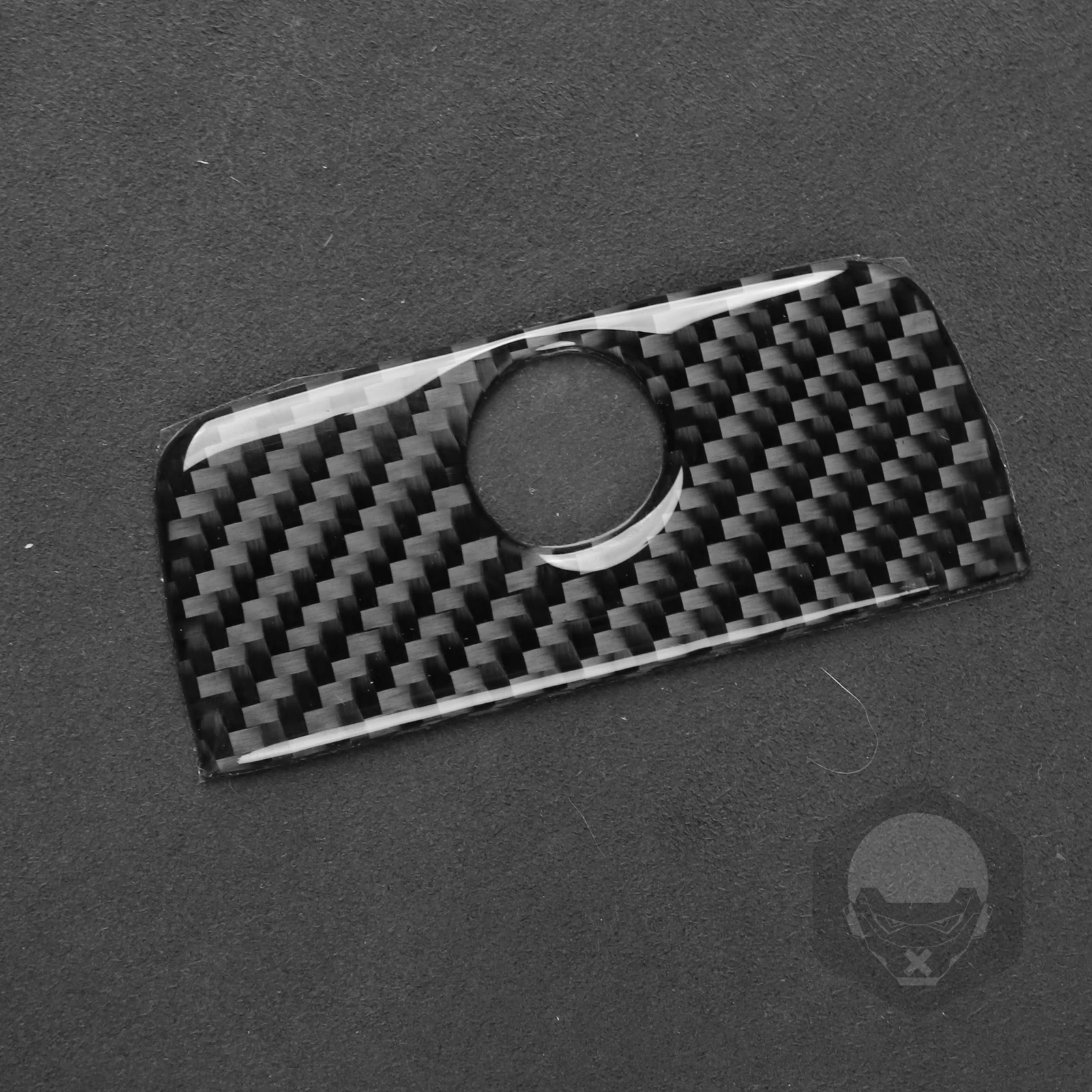 Para chevrolet traverse 2009-2012 fibra de carbono co-piloto caixa de luva interruptor de armazenamento painel capa decorativa acessórios do carro adesivo