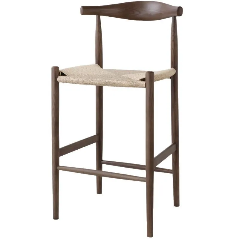 

Solid wood braided rope horn bar chair Nordic minimalist medieval island table bar bar nakajima table chair