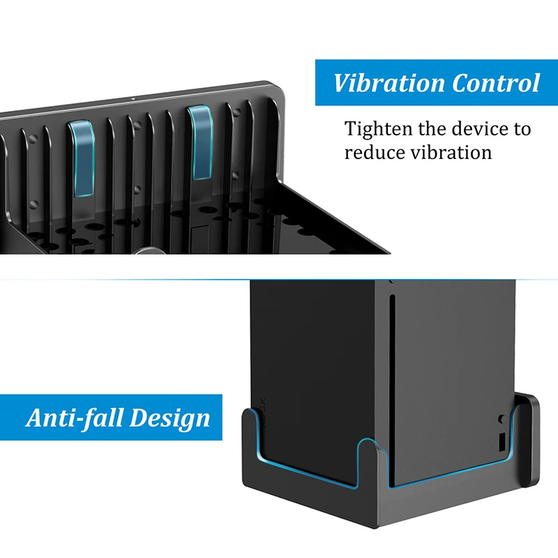 LINGYOU جدار جبل ل Xbox سلسلة X قوي الفضاء إنقاذ حامل قوس شماعات مع فتحات التبريد-يتصاعد على الحائط بواسطة التلفزيون الخاص بك