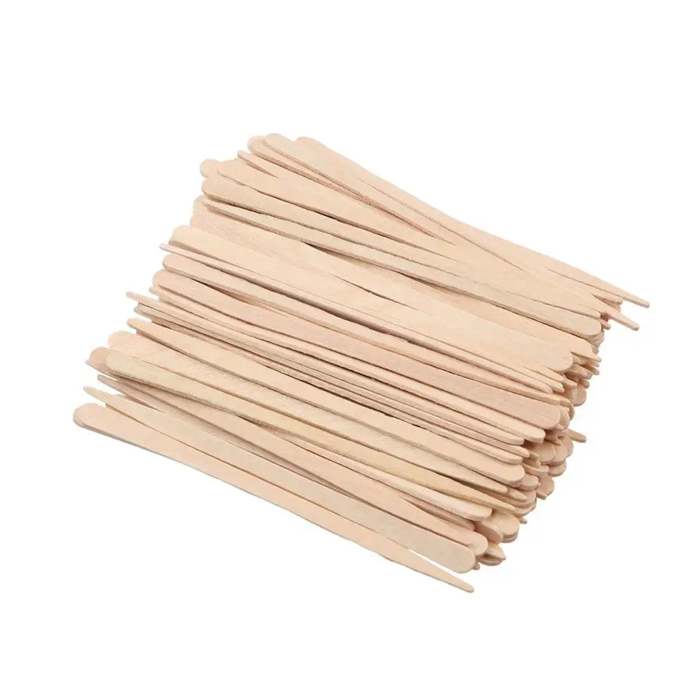 Craft Spatulas Small Wooden Body Beauty Tool Wax Sticks Body Hair Removal Sticks Waxing Applicator Sticks Face Wiping Wax Tool