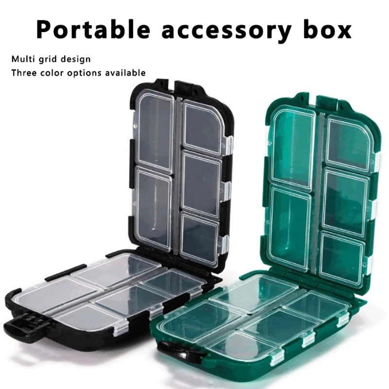 Luya Box Accessories Fishing Storage Box, Double-Layer Bait Box, Sorting Box, Sequin Micro Object Fishing Hook, Pin Fishing Gear