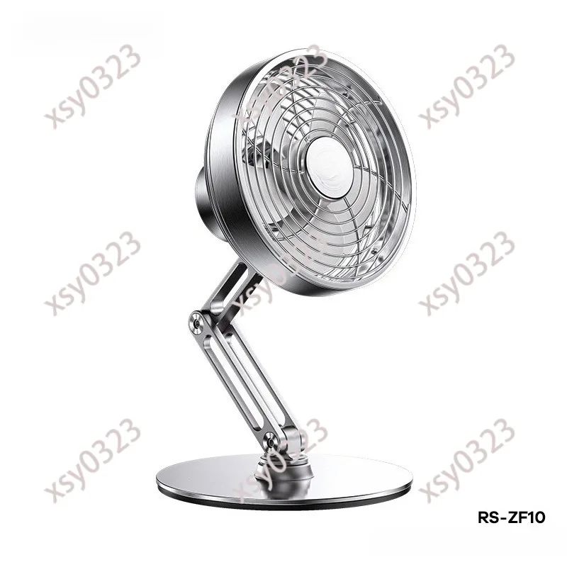 360 Degree Rotatable Foldable Fan Aluminum Alloy Bracket Portable Desktop Cooling Stress Relief Fan