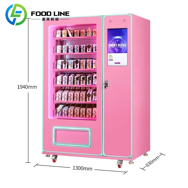 

Cheap Promotion Price 21.5 Touch Screen Hair Eyelash Smart Cosmetic Vending Machine to Sell Beauty Lashes Wigs