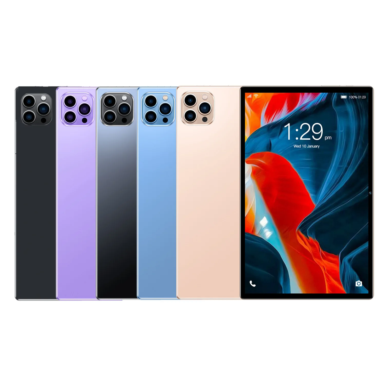 New Android 13 Octa Core 10.1 Inch Tablet PC 8GB RAM 64GB ROM Google Play Dual Cameras Dual SIM Phone Call Bluetooth Wi-fi Table