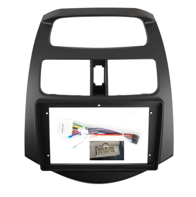 9 Inch Radio Fascias for Chevrolet Spark 2010-2013 Double Din DVD Stereo Panel Dashboard Refitting Installation Frame