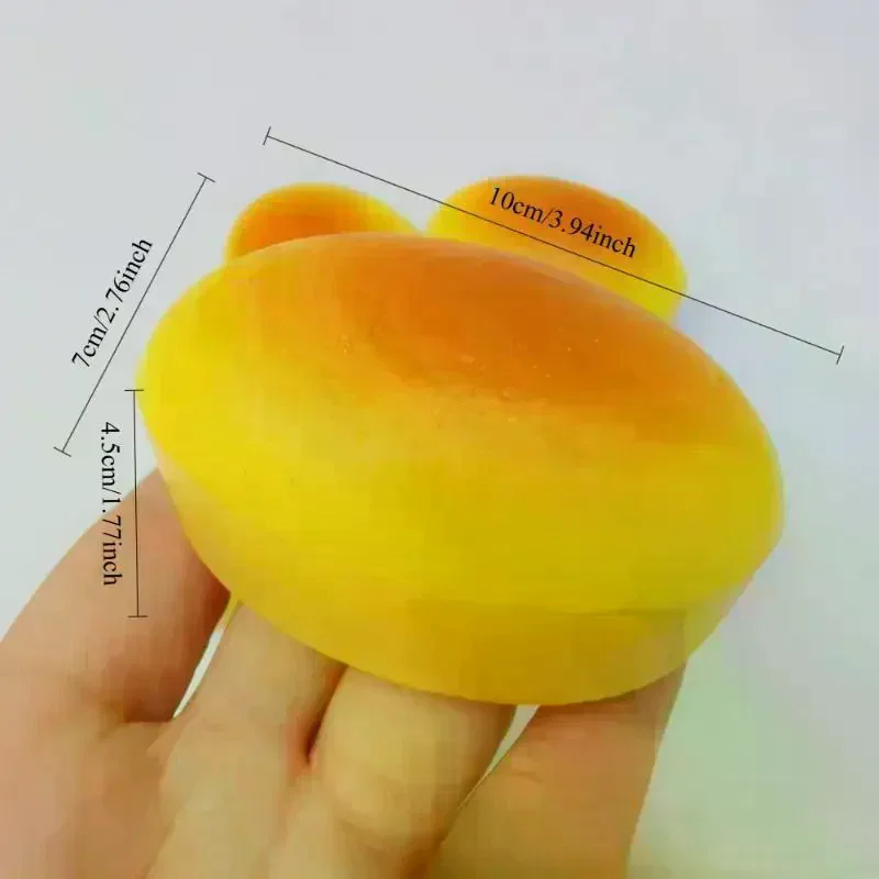 Realistic Cheesecake Slow Rising Squeeze Toy Soft Tear Resistant Stress Relief Sensory Fidget for Kids Indoor Outdoor Play