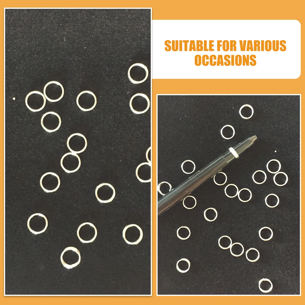 

100 Pcs Surround Dart Tail Fixed Ring Metal Rings for Crafting Fly