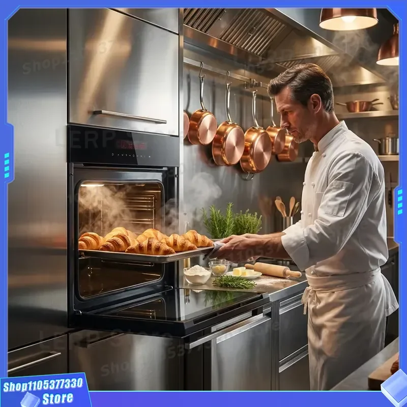 71L Electric Recessed Oven 60cm Smart Touch Control Multifunction Convection Built In Cabinet Appliance For Kitchen Wholesale