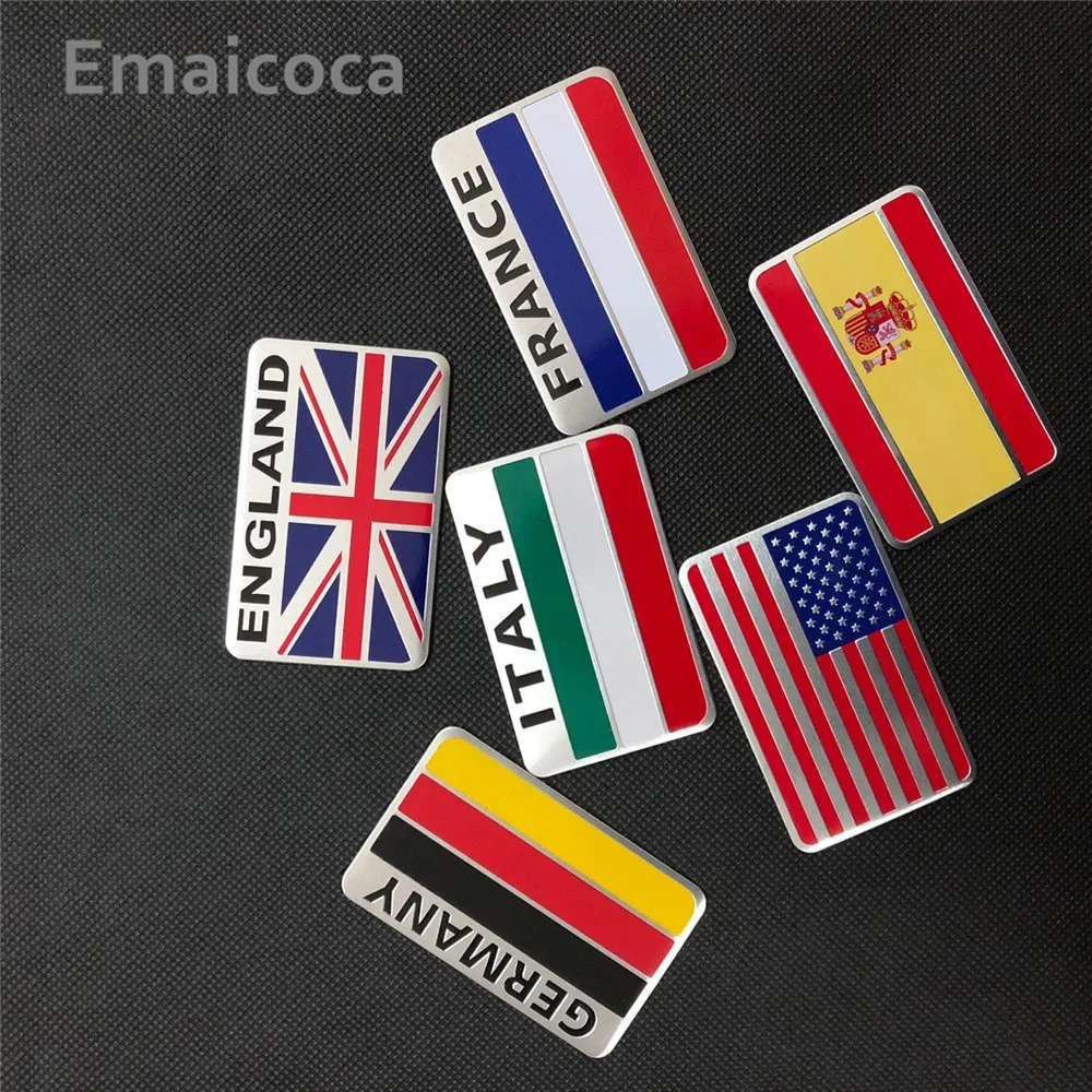 Emaicoca car-styling 3D Aluminum National Flag Case for Suzuki SX4 SWIFT Alto Liane Grand Vitara Jimny S cross Splash Kizashi