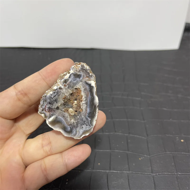 المعادن الطبيعية العقيق هول كريستال Druzy العقيق الجيود العنقودية ثقب للشفاء