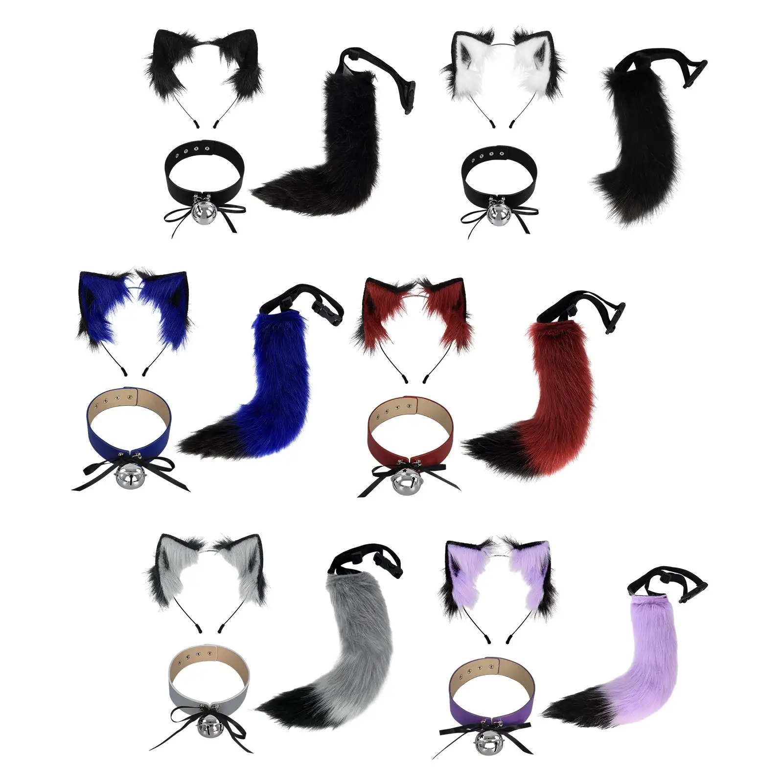 and Tail Headband for Women and Girls, Cosplay Accessories for Role Play