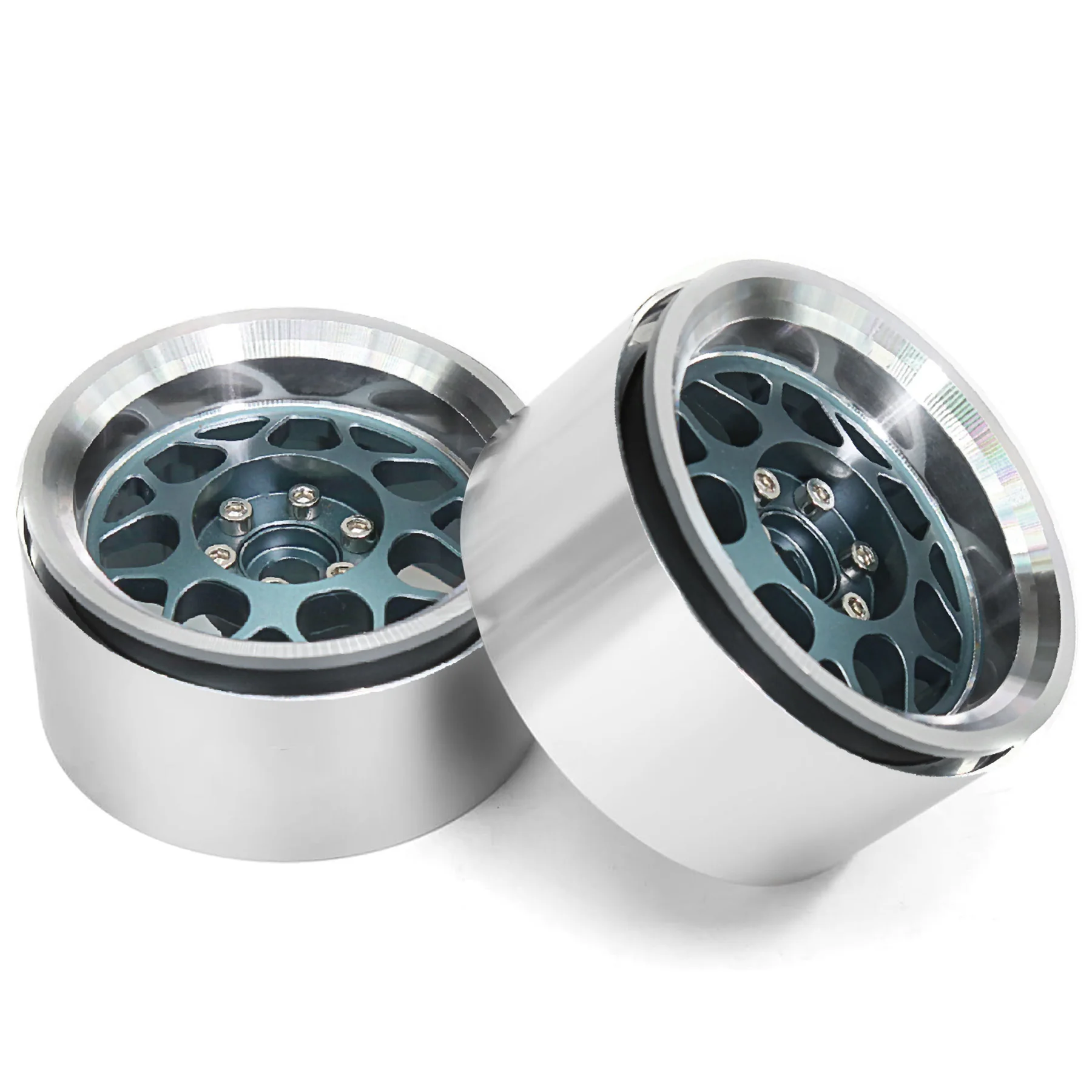 RC معدن 2.2 بوصة Beadlock عجلة ريم ل 1/10 RC الزاحف 2.2 الإطارات سيارة محوري SCX10 90046 III كابرا RR10 الشبح RBX10 اليتي #2