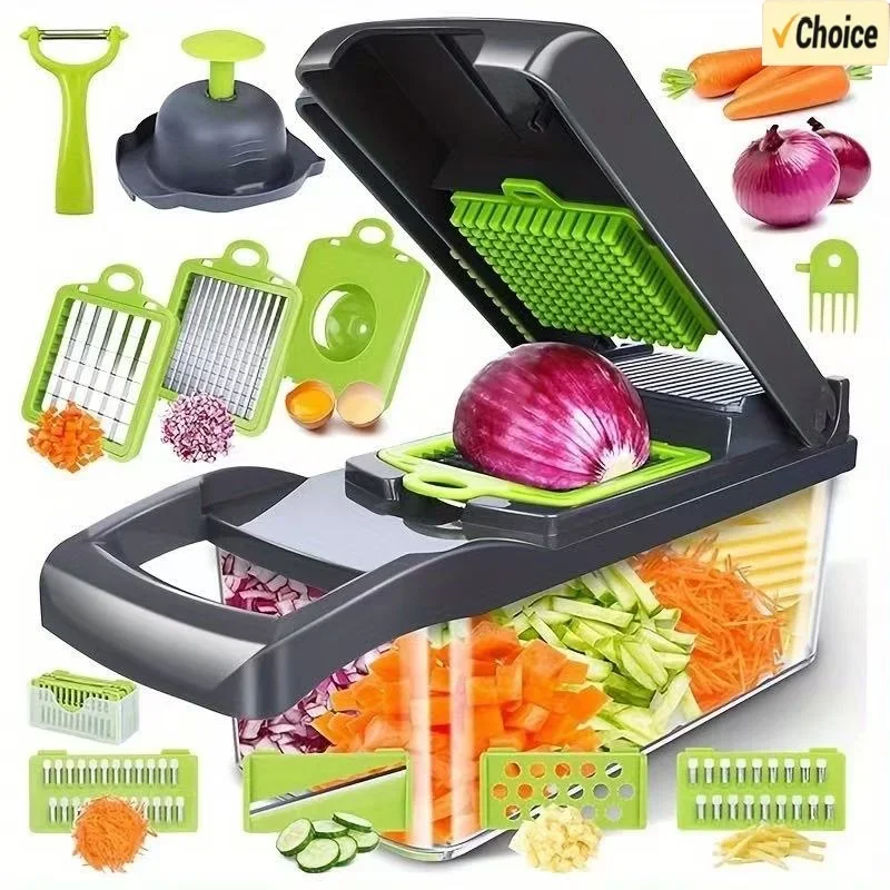 

Kitchen vegetable slicer, shredded potato slicer, slicing machine, large capacity multifunctional vegetable slicer