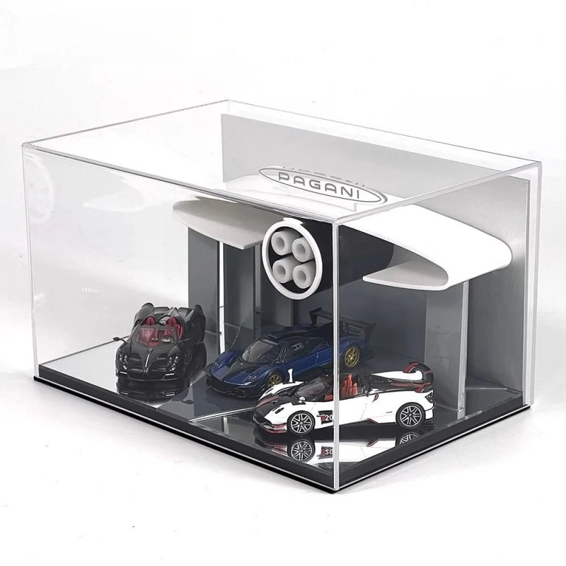 Timemicro+moerart original design 1:64 Pagani theme Alloy car dust transparent high-end creative storage display box