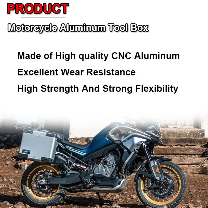 Fit For CFMOTO 800MT 800 MT 2021-2023 Motorcycle Accessories 5 Liters Aluminum ToolBox Decorative Side Box High Capacity Toolbox