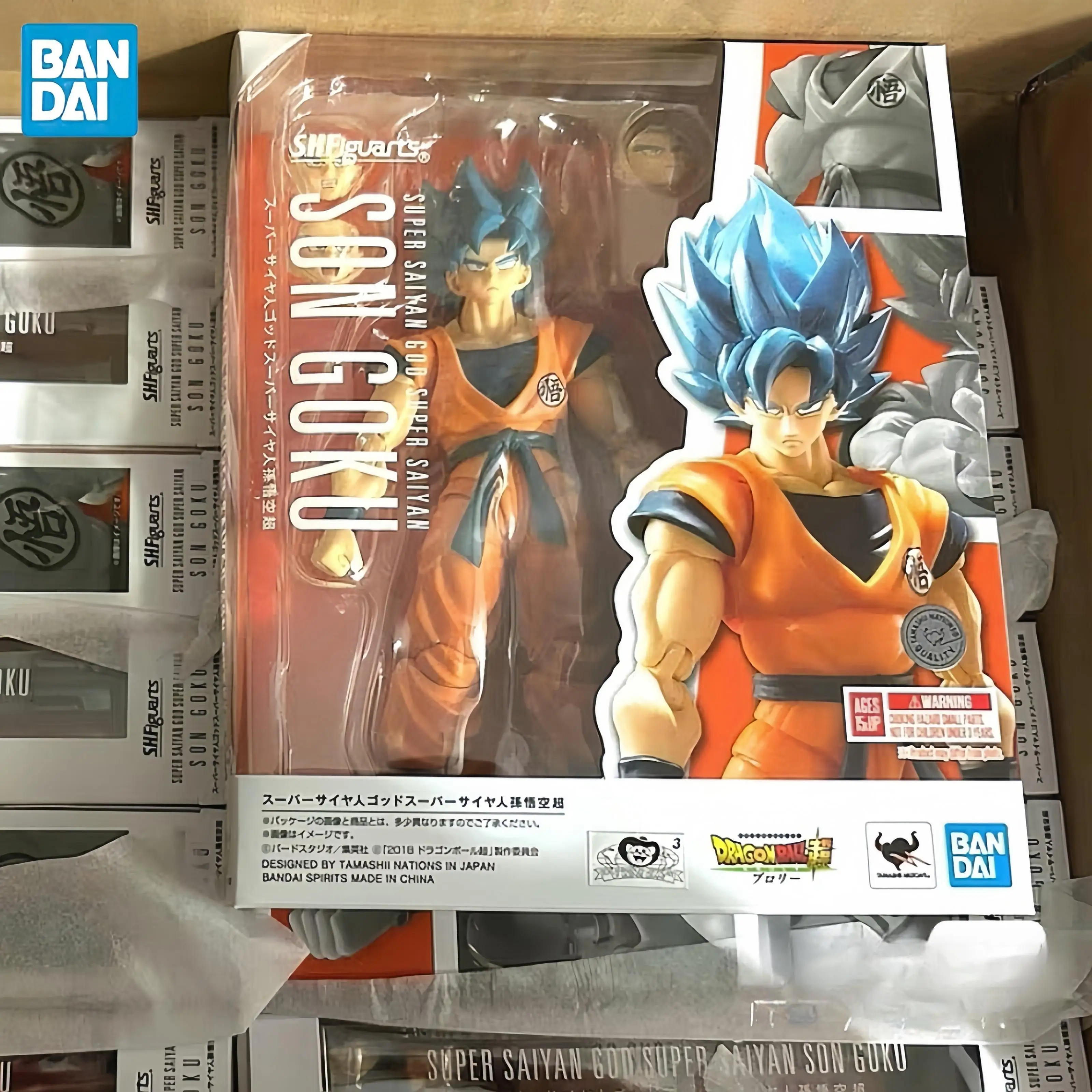 

Original BANDAI S.H.Figuarts Super Saiyan God Son Goku Dragon Ball Super Broly Anime Figure Toys Action Movable PVC Gift