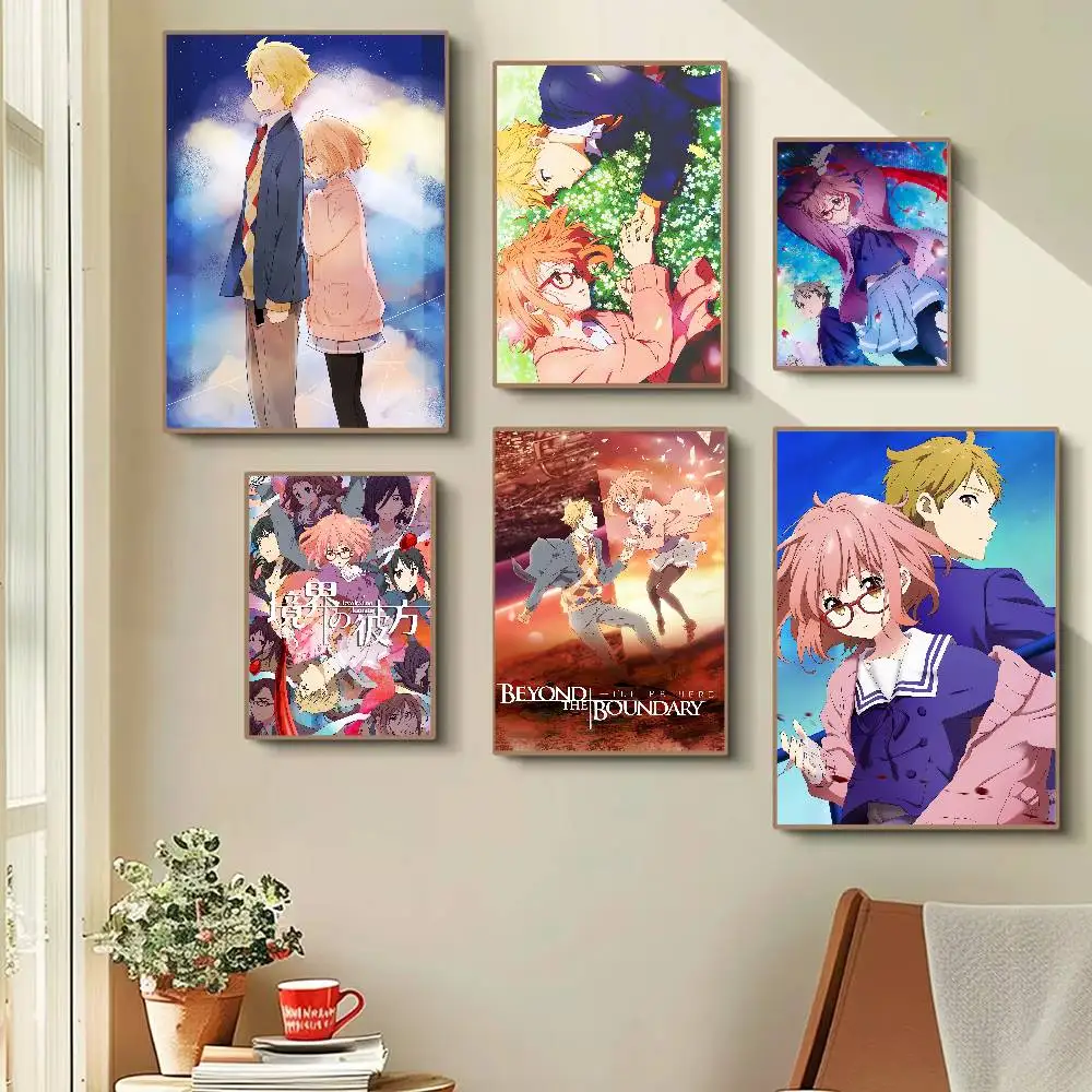 Anime Beyond The Boundary Funny Cute Cartoon Posters Prints Canvas Painting Wall Art Picture Living Room Home Decor