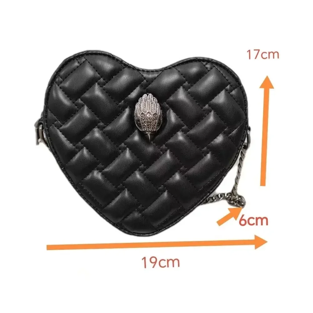 Original KURT GEIGER LONDON 2023 New New Arrival Heart Shape Rainbow Women Cross Body Bag Colorful PU Handbag for Christmas Gift