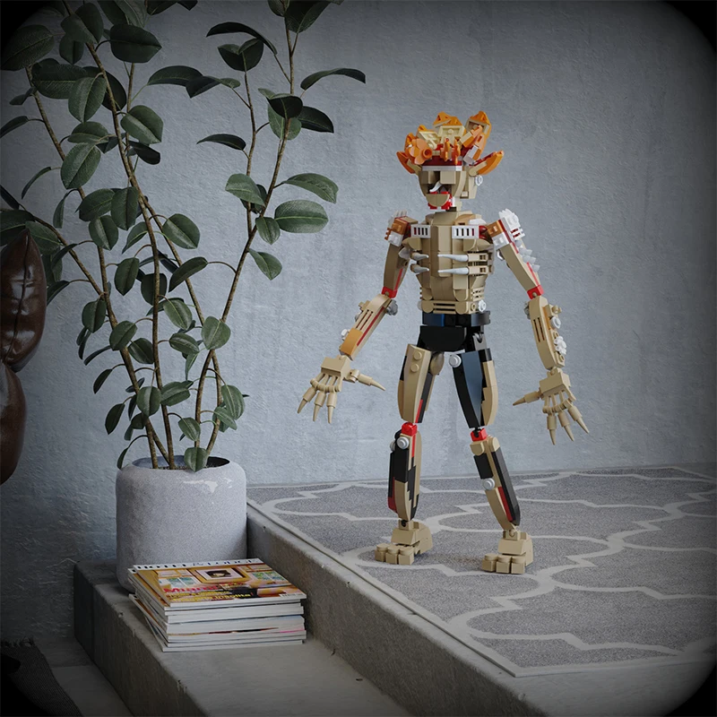 MOC Film The Last of Us Stalkered Potwory Figurki Zestaw Klocków Konstrukcyjnych Demos-Clickerss Zabawki Klocki dla Dzieci Prezenty Zabawka