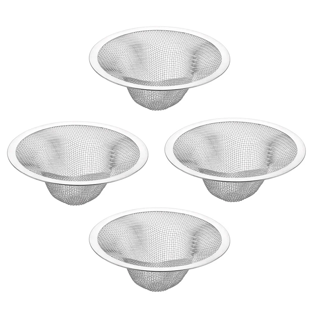 

4Pcs Mesh Sink Strainer Stainless Steel Filter Rustproof Drain Basket for Kitchen Bathroom Floor Drain Hair Catcher