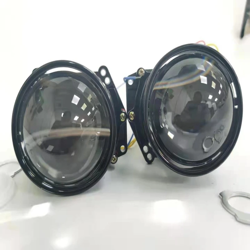 LED Double Lights Non-destructive Installation 9005 H11 Modified Bifocal  Lens Headlight H4 H7,Laser Bifocal Lens,fog Projector