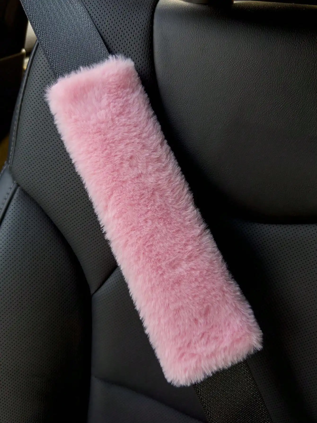 2Pcs/1Pc Shoulder Protection Cover for Car Seat Belts, Winter Plush Anti Pinch Marks, Cross Bag with Shoulder Protection Cover
