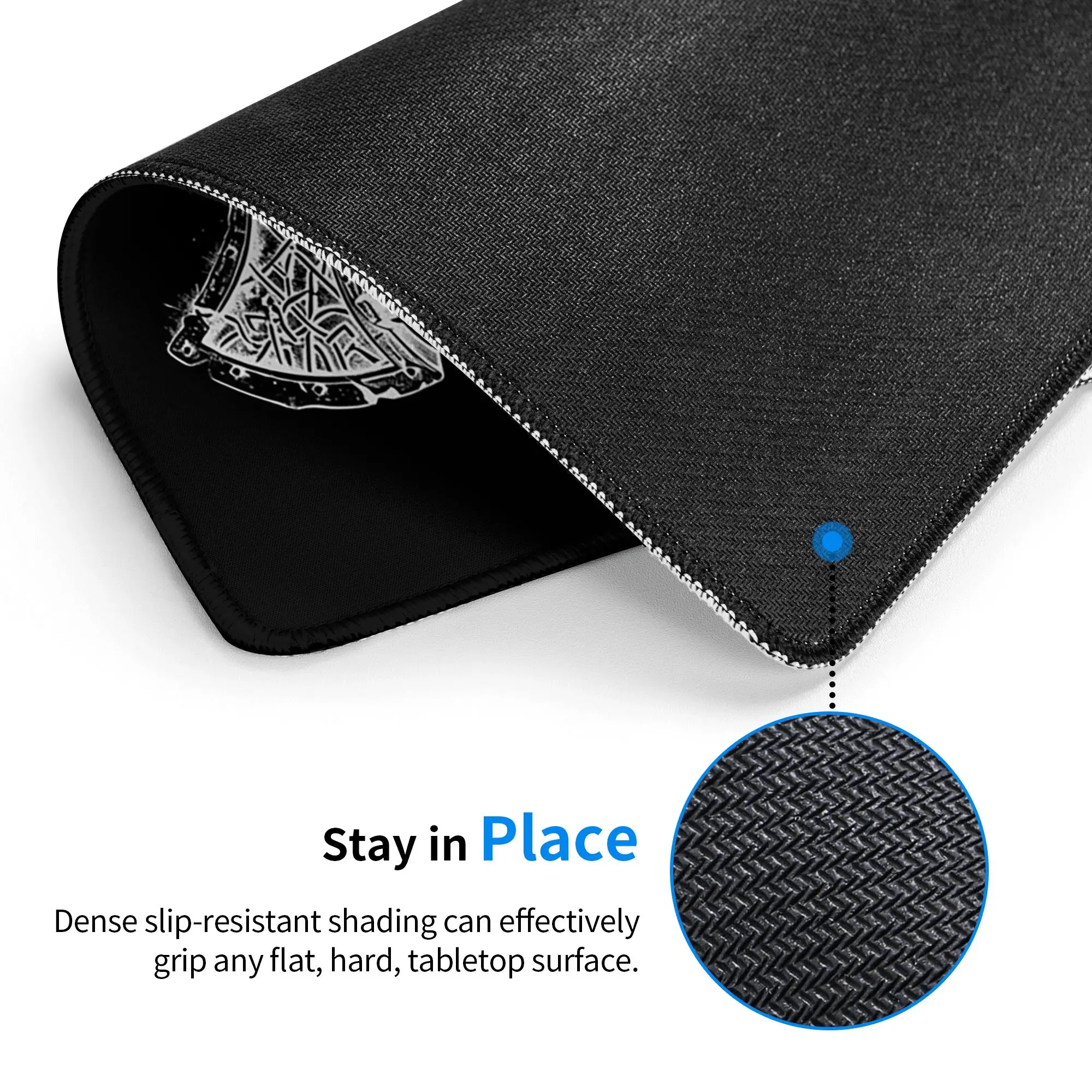 Viking Axe Symbol Amulet Mouse Pad Computer Keyboard Mouse Mat Gamer PC Laptop Desk Mat Office Table Mats