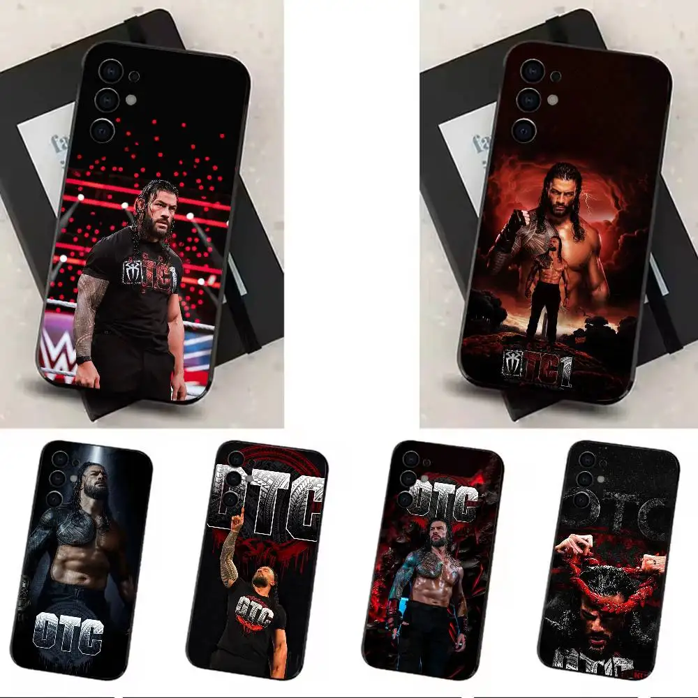 

R-Roman R-Reigns Phone Case For Samsung S25,S24,S21,S22,S23,S30,Ultra,S20,Plus,Fe,Lite Black Shell