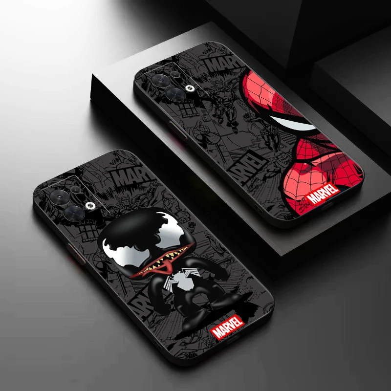 Spider Man Venom Marvel For OPPO Find X6 X5 X3 Pro Lite Neo OPPO Reno 9 8 7 Pro Lite 8T 8Z 7Z 5G Phone Case Soft Funda