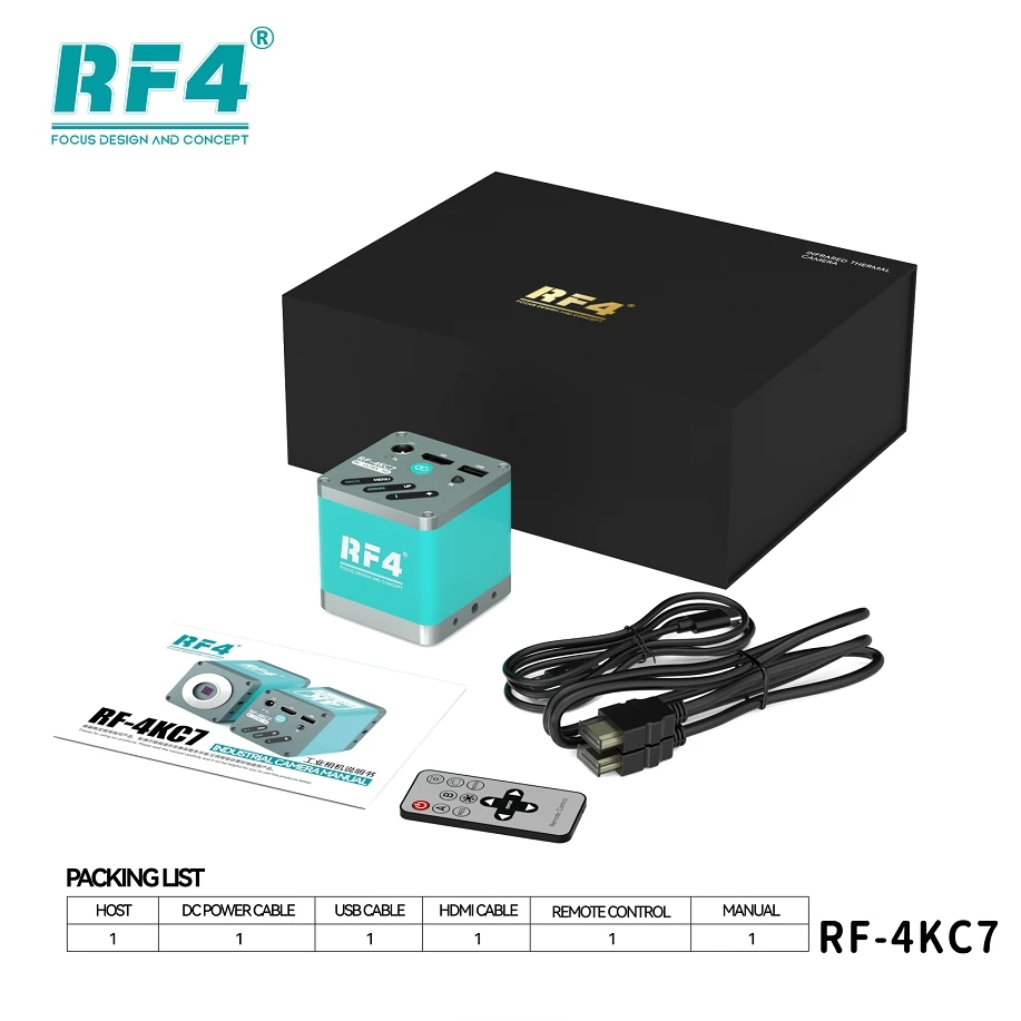 Rf 4kc7 large-field 4K industrial camera can provides a significant extension of the field of view high picture quality