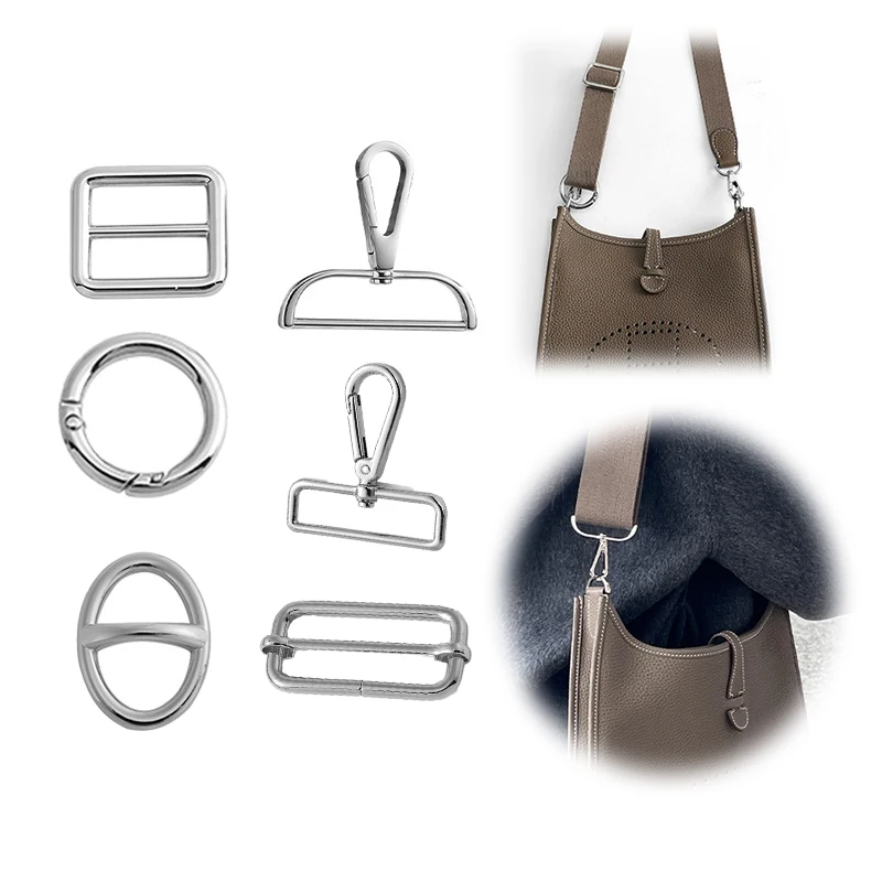 Pig Nose Strap Buckle For Everlyne Mini 23 29 Length Adjuster Oval Buckle For Bag Durable Colorfast Bag Strap Buckle Accessories