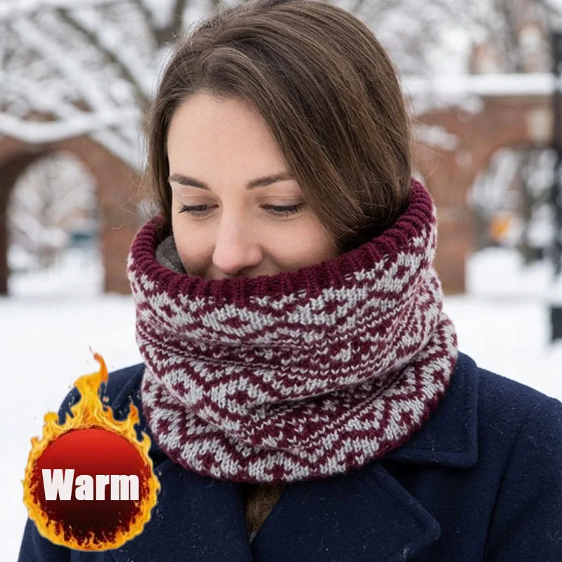 1-6PCS Thick Thermal Neck Gaiter Windproof Fleece Scarf for Men Women Cycling Skiing Motorcycle Cold Protection