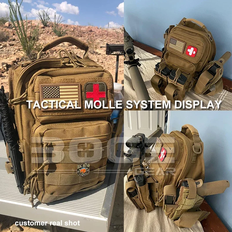 Shoulder Bag Rover Sling Pack Nylon Backpack Molle Assault Range Bag Hunting Accessories Diaper Day Pack Small