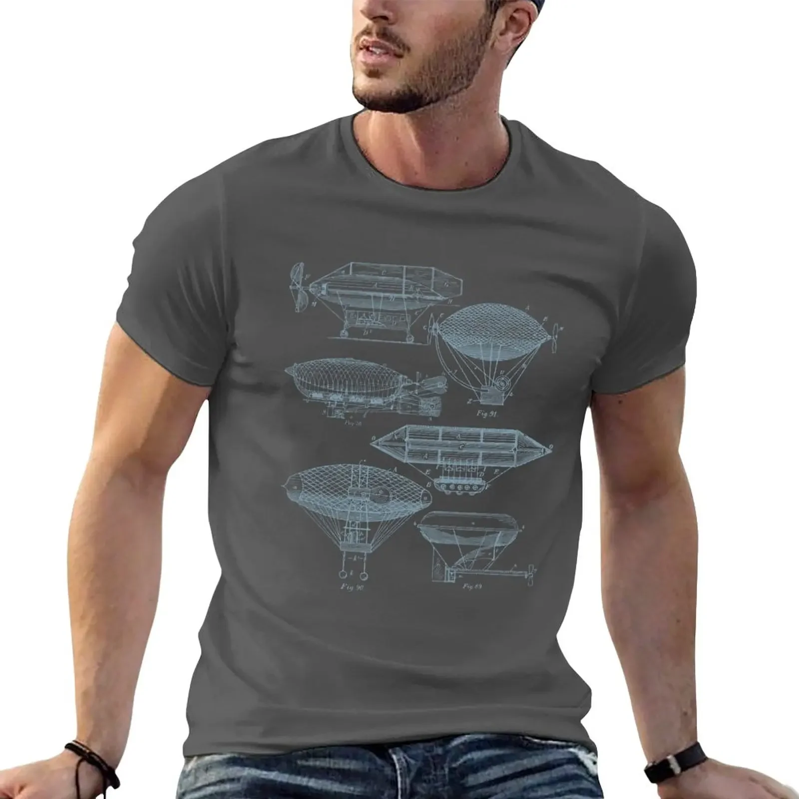 

New Airships (Gunmetal) T-Shirt T-shirt for a boy oversized t shirts black t shirt customized t shirts men workout shirt