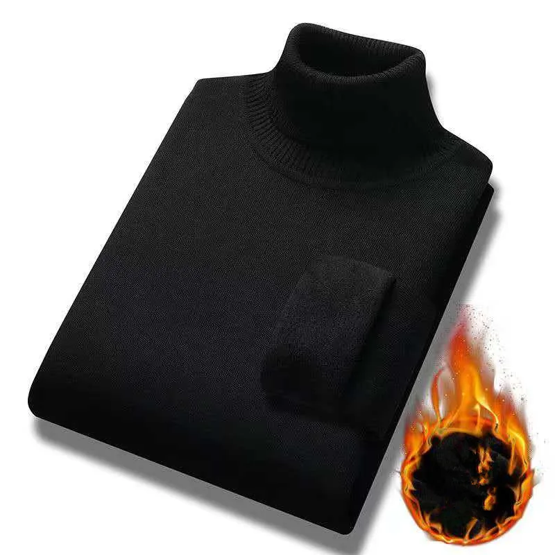 2026年秋冬メンズハイネックセーター、保温性を高めるパッド入り、快適でフィット感の良いベースレイヤーシャツ