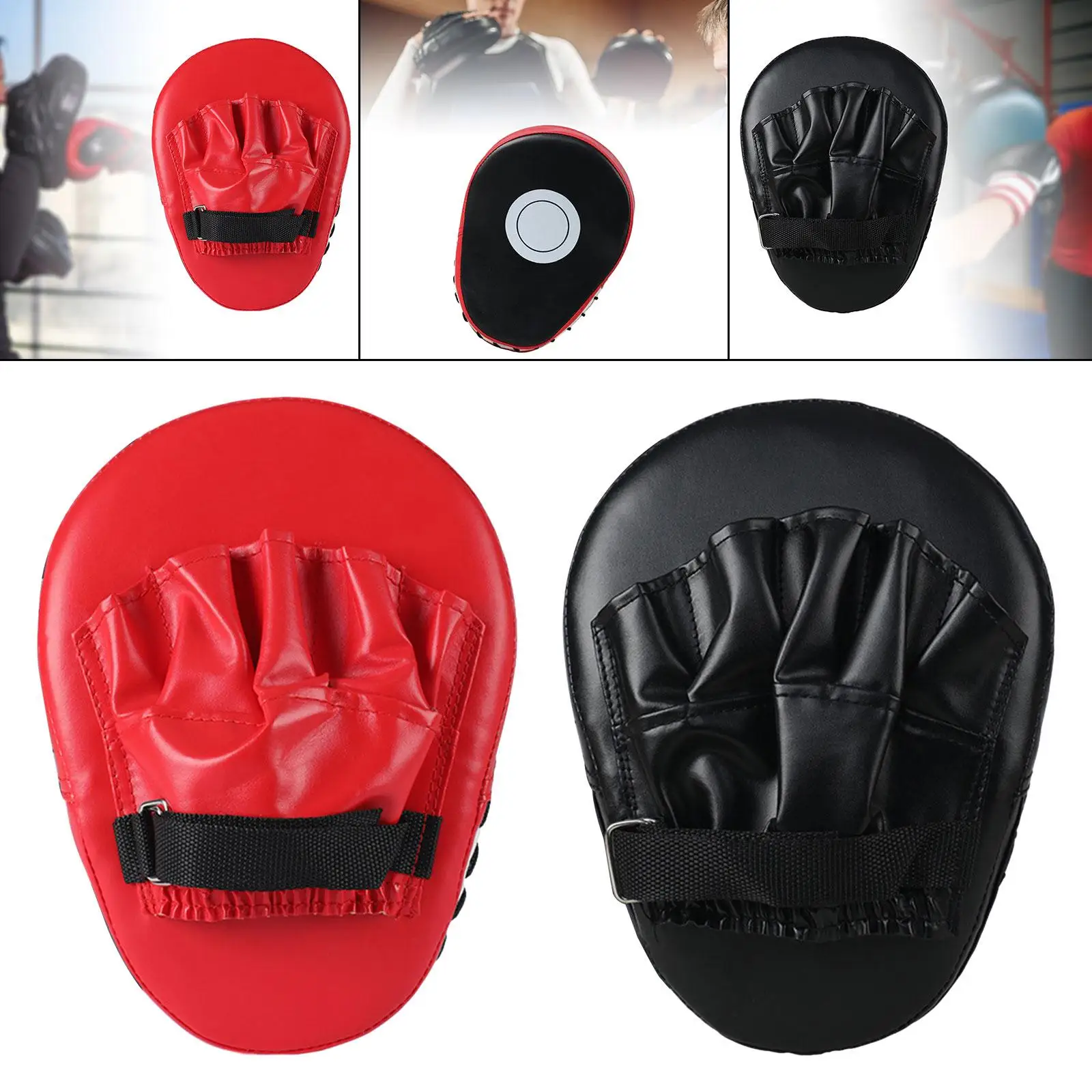 

Training Hand Pad Boxing Curved Focus Punching Mitt Hand Target Boxing Pad for Martial Art Mma Karate Practice Coaching Strike