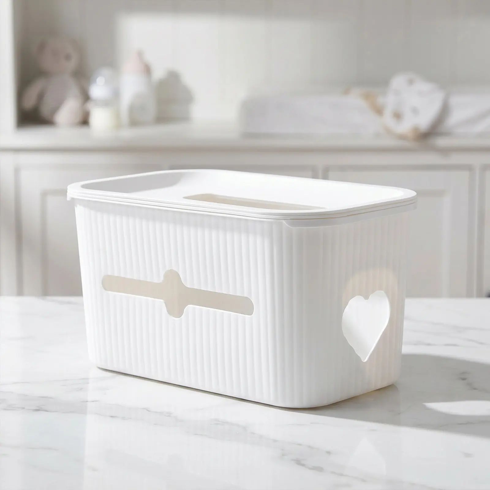 Baby Crib Hanging Storage Organizer White 3in1 Diaper Caddy Bedside Storage Basket Nursery Bedroom Organizer Crib Essentials
