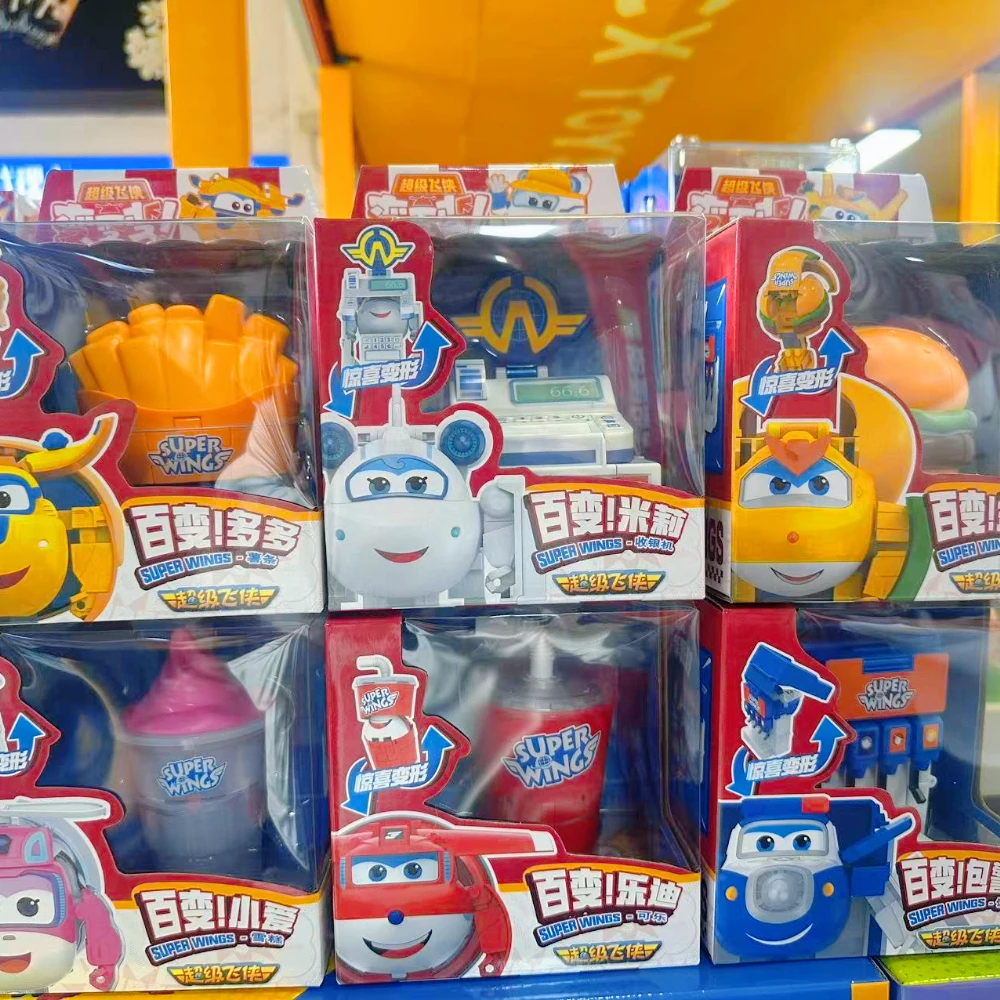 Super Flying Friends Comida Transformable - Set de Robot Transformable de Cola, Hamburguesa y Papas Fritas, Juguetes de Muñecas Audi Diamond