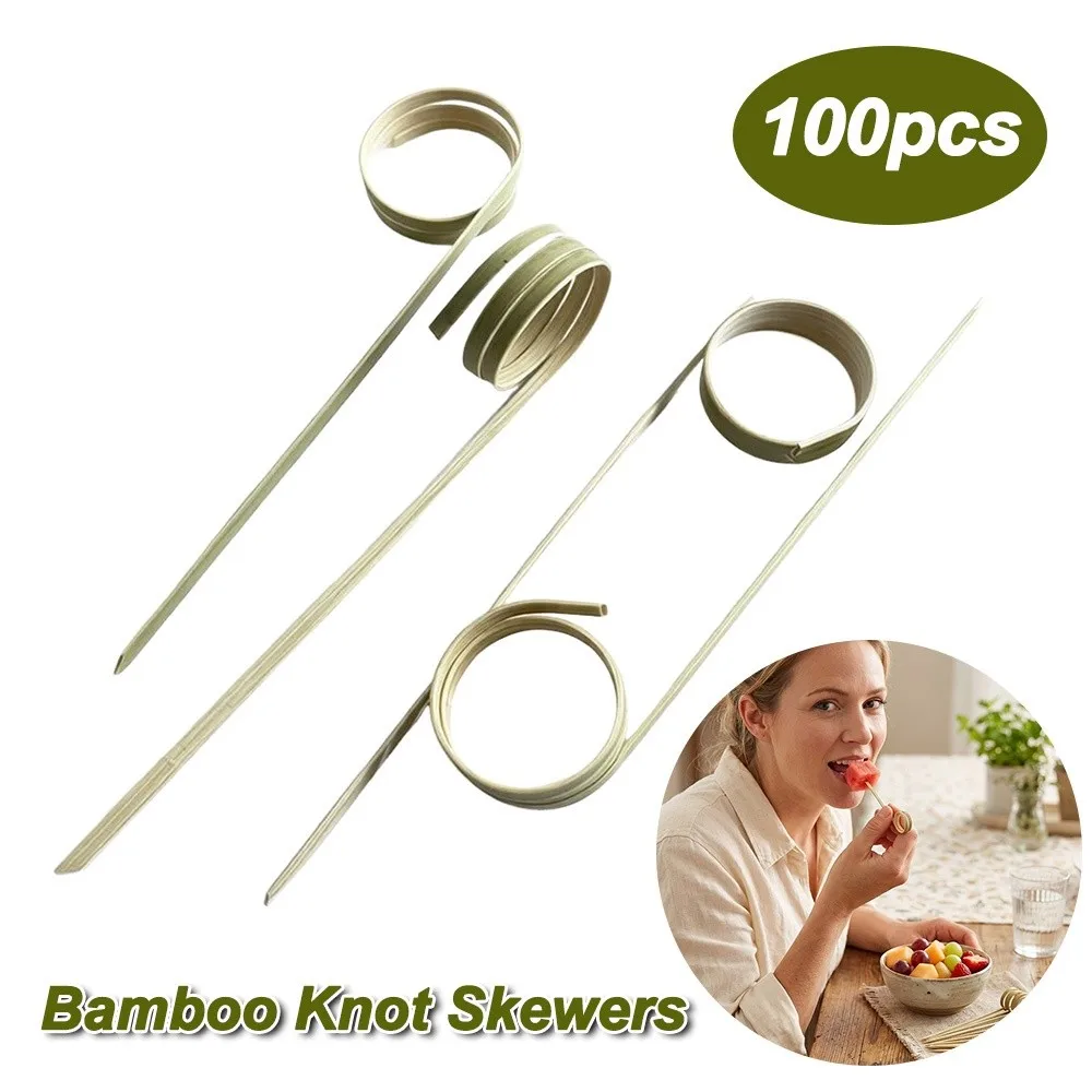 High Quality Natural Bamboo Bamboo Toothpick Picks Sticks Fruit Skewers Disposable Decorative Fruit Forks Cocktail Party